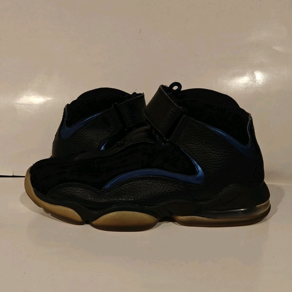 Nike Air Penny IV Black Atlantic Blue Sneakers 864018-001 Mens Size 8.5 US - Picture 5 of 11